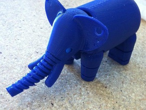 elephant rocker animali 3d print model - Mito3D