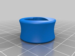 coração tampão inserir brincos personalizado 3d print model - Mito3D