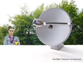 paramike electronics microphone parabolic mirror ParabolSpiegel 3d print model - Mito3D