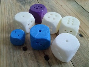 empty inside dice k6 hollow 3d print model - Mito3D