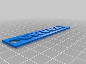 gweezy key tag 3d printing keys 3d print model - Mito3D