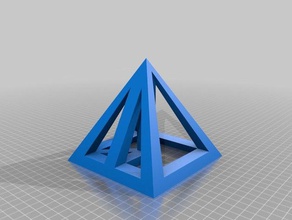 pyramid skeleton height apothem radius slant math 3d print model - Mito3D