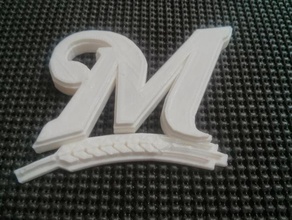 milwaukee sinais logotipos 3d print model - Mito3D