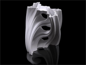 julia vaso 001 aqua per la matematica art frattale voxel 3d print model - Mito3D