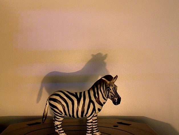 zebra toy art makerbotdigitizer scan 3D print model - Mito3D