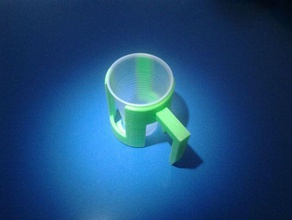 assistive device using disposable drinking cups engineering frame grip holder limited prosthesis prosthetic 3d print model - Mito3D