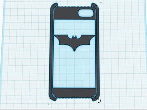 batman iphone 5 vaka 3d baskı 3d print model - Mito3D