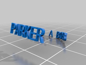 parkers anello anelli personalizzato 3d print model - Mito3D