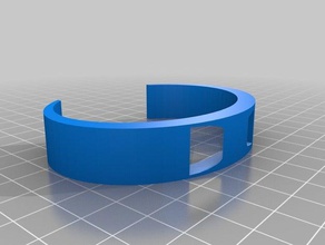 mon personnalisés fitbit flex arc bande bracelets 3d print model - Mito3D