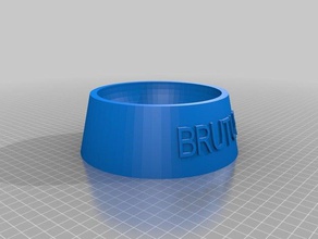 brutus dog cat food bowl pets customized 3d print model - Mito3D