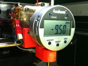 dial indicator mount solidoodle 2 3d printer accessories gauge 3d print model - Mito3D