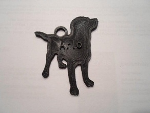 black lab keychain keychains customized 3d print model - Mito3D