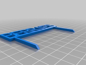 la baya de signo al aire libre jardín personalizado 3d print model - Mito3D
