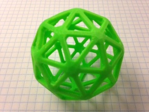 pentakis-Dodekaeder math 3dhubs Polyeder 3d print model - Mito3D