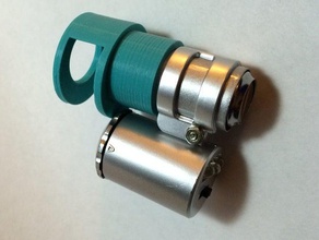 iphone 5s-mount-Billig 60x Lupe mobile Kamera customizer Mikroskop 3d print model - Mito3D