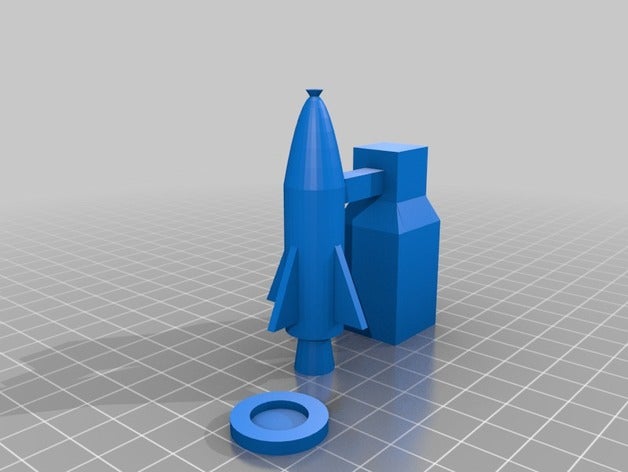 rocket gantry 3d drucken 3D print model - Mito3D