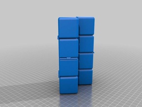 no local fidget cubo mecânico brinquedos personalizado 3d print model - Mito3D