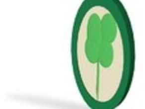 kleeblatt-Anhänger Schmuck Klee viel Glück gras ierland irische shamrocks st pat patrick patricks dat 3d print model - Mito3D