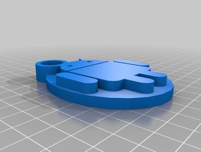 llavero logo android keychains customized 3d print model - Mito3D