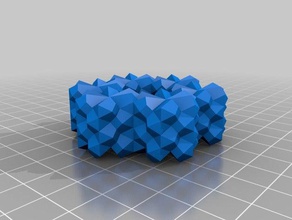 raumfüllende sphenoid hendecahedrons Kristall-Stäbe Bau - Spielzeug customizer niedrige Symmetrie polyeder spacefill 3d print model - Mito3D