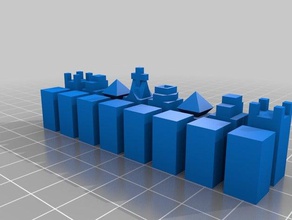 basit satranç taşları 3d baskı 3d print model - Mito3D