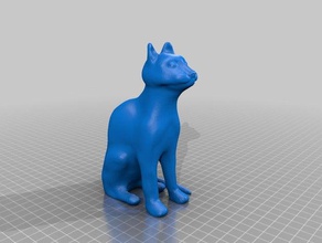 meow baseless simplified animals 3d print model - Mito3D