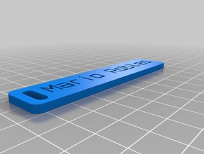 tag name organization customized 3d print model - Mito3D