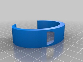 tanner fitbit flex arco de la banda actualizado las pulseras personalizado 3d print model - Mito3D