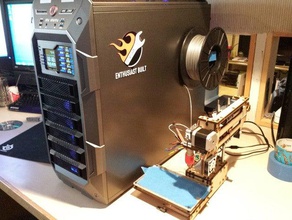 spoolr verticalmente impressão spool cabide de seu computador 3d a impressora os acessórios caso fã jogos printrbot simples assim soolr 3d print model - Mito3D