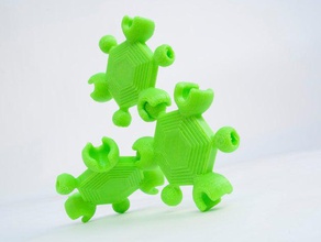 hexágono conector construção brinquedos bola bild para comum ogo do esporte polígono a forma soquete tesselation parede 3d print model - Mito3D