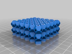 my customized anti-warping block truncated octahedrons engineering 3d print model - Mito3D