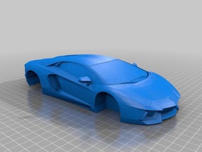 lamborghini aventador clean vehicles car 3d print model - Mito3D