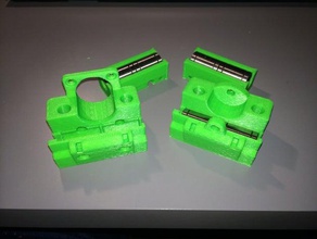 snap fit carriage modification 3d printer parts bearings carriages solidoodle 2 3 axis 3d print model - Mito3D