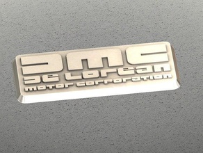 lorean dmc emblema sinais logotipos 3d print model - Mito3D