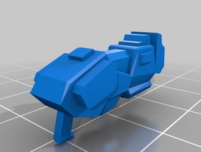 quake 3 arena plasma gun 3d printing 3d print model - Mito3D