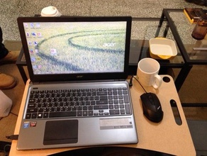 laptop desk office 3d print model - Mito3D