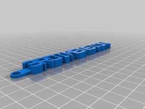 3dim chave de cadeia organização personalizado 3d print model - Mito3D