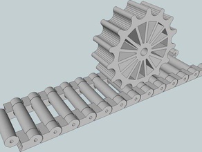 sürekli tank paletleri diğer 3d caterpillar esnek makeentry model bölüm robot taslak oyuncak 3d print model - Mito3D