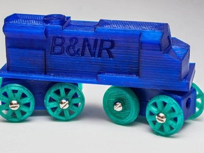 diesel engine popular wooden track systems mechanical toys brio thomas train 3d print model - Mito3D