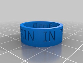 dor de bunda anéis personalizado 3d print model - Mito3D