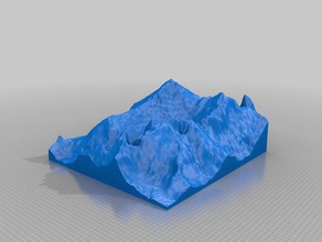 mt everest western flank approach other geographical nepal 3d print model - Mito3D