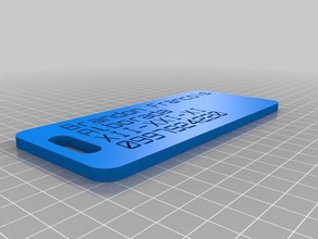 il mio personalizzato customizer versione bagagli etichetta 2 organizzazione 3d print model - Mito3D