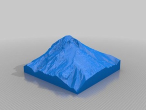 mt hood otros cascadas oregon volcán 3d print model - Mito3D