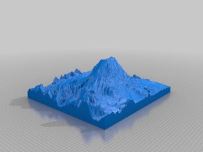 mt st helens other cascades geography volcano washington 3d print model - Mito3D