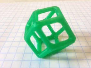 rhombische Dodekaeder math 3dhubs Polyeder 3d print model - Mito3D