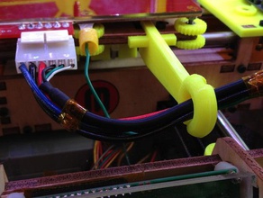 hbp wire guide 3d printer accessories heated build platform strain relief 3d print model - Mito3D