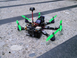 pollux v2 10 hexacopter&deg motorlar ileri açılı rc araç monte edin multicopter multirotor 3d print model - Mito3D