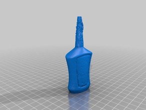 super glue bottle art makerbotdigitizer scan 3d print model - Mito3D