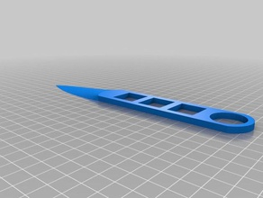 coltello da lancio puntelli 3d print model - Mito3D