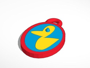 Gummi ducky-Anhänger stl, wrl inc Schmuck 3d print model - Mito3D